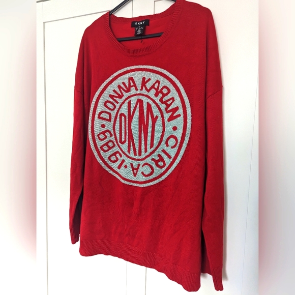 DKNY red jumper size 16 - Picture 2 of 5